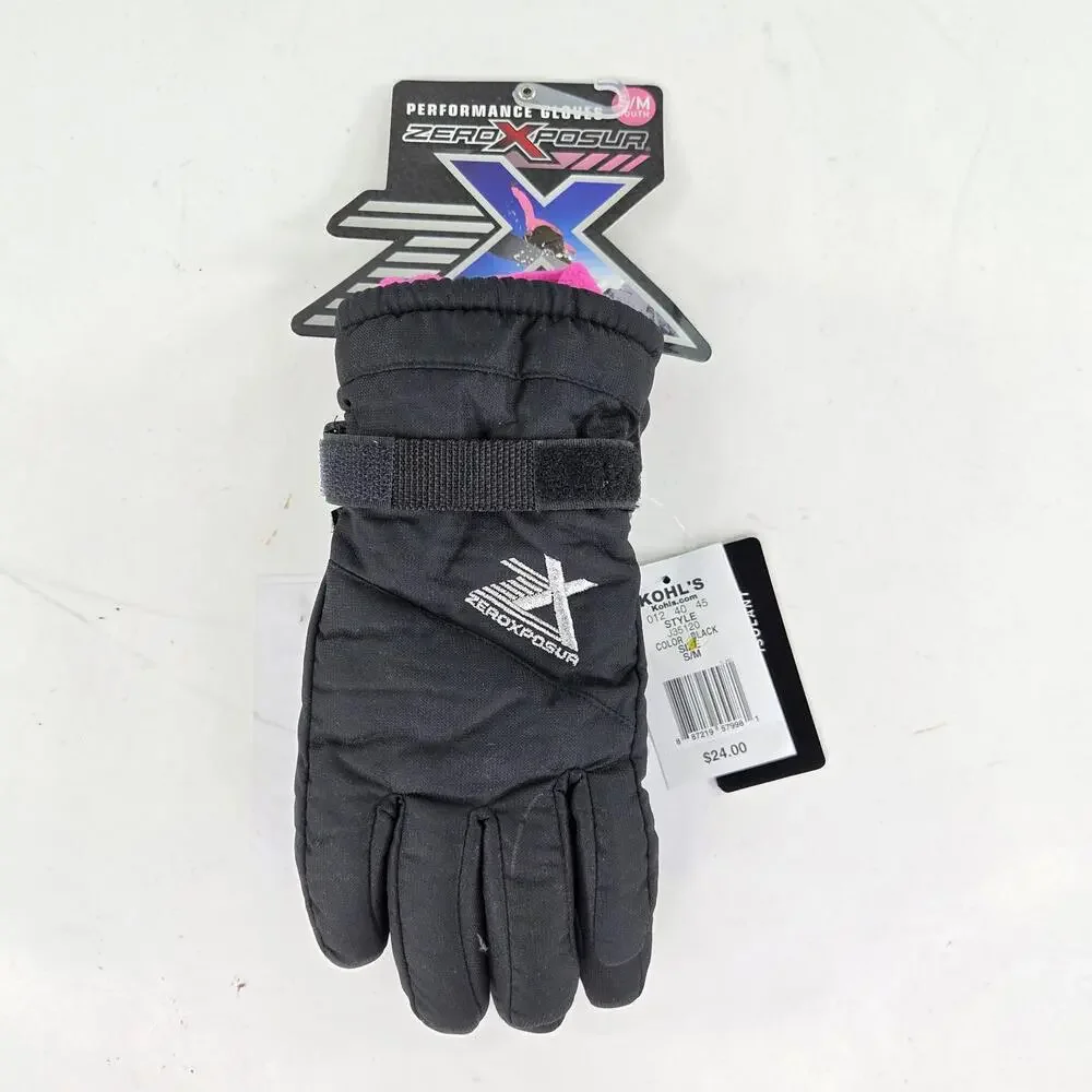 ZeroXposur performance gloves Size S/M Black Winter Ski Glove